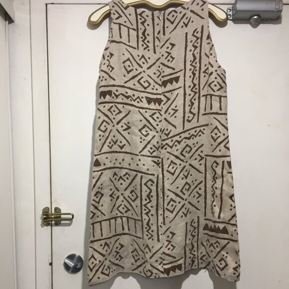 VINTAGE DIANNE B NEW YORK SLEEVELESS PRINT DRESSES SIZE 10 - Picture 4 of 6